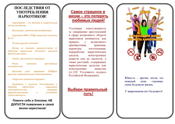 Профилактика наркомании