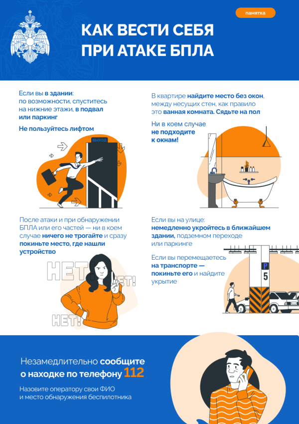 Информация. Как вести себя при атаке БПЛА.