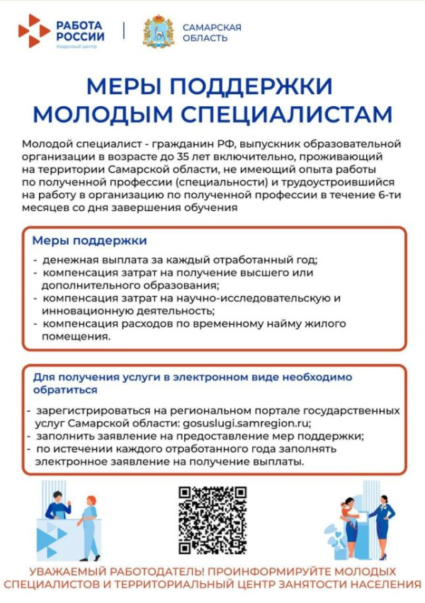Меры поддержки молодым специалистам